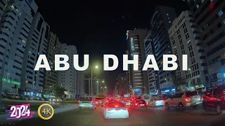 Abu Dhabi Driving Tour at Night 🇦🇪 4K (May 2024)