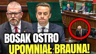 BOSAK OSTRO UPOMNIAŁ BRAUNA NA MÓWNICY! "PANIE POŚLE, OKŁAMAŁ MNIE PAN!"