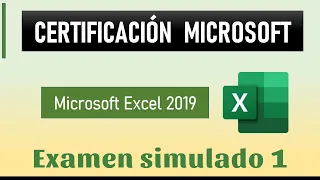 Simulador de Examen de Certificación de Excel 2019