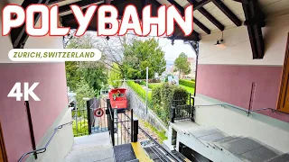 UBS - POLYBAHN Zurich Switzerland | universität zürich  Swiss 4K 🇨🇭 #polybahn #easter