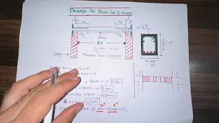 Design of Beam for 3 Storey Building