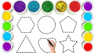 Shapes Drawing for Kids | Learn 2d Shapes | Colors for Toddlers | Preschool Learning videos