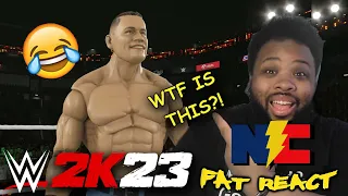 WWE 2K23 Action Figure John Cena Entrance and Gameplay REACTION!!! The Fat REACT!