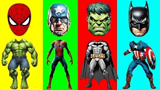 TEBAK GAMBAR 🚽 Skibidi Toilet VS SuperHeroes | Cartoon Avengers | Hulk, IronMan, Venom, Spiderman 4K