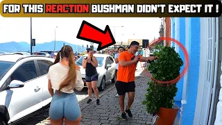 HE HIT THE BUSHMAN IMMEDIATELY😱 SEE THE MOST AMAZING AND SURREAL REACTIONS! BEST SCARES 2023! FUNNY!