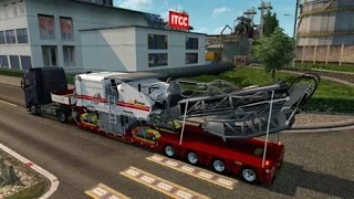 Тяжёлый прицеп Doll Vario Wirtgen для Euro Truck Simulator 2 / обзор прицепа