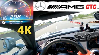 NO SPEED LIMIT - Mercedes AMG GTC on AUTOBAHN - TEST DRIVE 4K