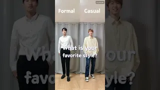 [Korean Fashion] Formal Shirts Vs Casual Shirts #shorts