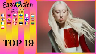 TOP 19 | EUROVISION SONG CONTEST 2024 | + POLAND