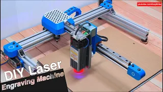 DIY Diode laser Engraving Machine using Arduino | 5.5W CNC Laser Engraver/Cutter | Sculpfun S9