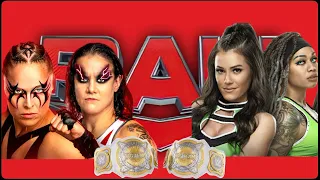 Ronda Rousey & Shayna Baszler Vs. Kayden Carter & Kacy Catanzaro WWE Women's Tag Team Championships