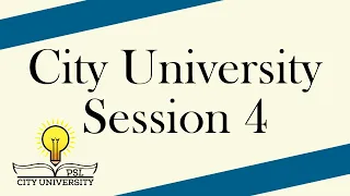 2023 City University - Session 4