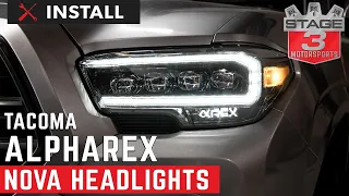 2016-2020 Toyota Tacoma AlphaRex NOVA Series LED Projector Headlight Install