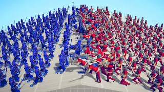 100x MEDIEVAL ARMY 👑 vs 🥷 100x NINJA ARMY / Totally Accurate Battle Simulator ( TABS )