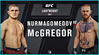 EA Sports UFC 3 - Khabib Nurmagomedov vs Conor McGregor Simulation | PS4 Pro Gameplay