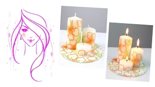 MORENA DIY: HOW TO MAKE DECORATE CANDLES WITH PAPER NAPKINS