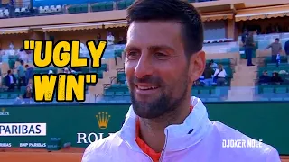 Novak Djokovic "An UGLY win for me today" - Monte Carlo 2023