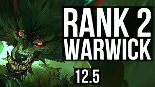 WARWICK vs IRELIA (TOP) | Rank 2 Warwick, 7/2/12, Dominating | BR Grandmaster | 12.5