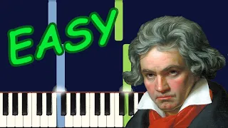 🎹Beethoven - Ode to Joy - EASY Piano Tutorial - Synthesia