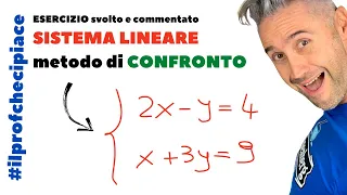 SISTEMI LINEARI metodo di CONFRONTO - la matematica che ci piace, matematica liceo scientifico