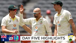 Dogged Windies resistance falls to Australia's Lyon spell | Australia v West Indies 2022-23