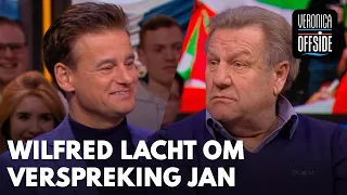 Wilfred lacht om verspreking Jan: 'Twee thee?' | VERONICA OFFSIDE