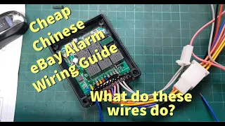 Cheap Chinese eBay Moped Motorcycle alarm - What to the wires do?