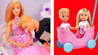 11 лайфхаков и поделок для беременных Барби и миниатюрных малышей! Идеи для беременной куклы Барби