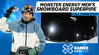 Monster Energy Men’s Snowboard SuperPipe: FULL COMPETITION | X Games Aspen 2024