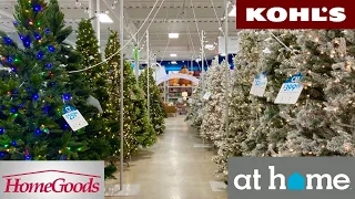 HOMEGOODS KOHL'S AT HOME CHRISTMAS DECORATIONS ORNAMENTS SHOP WITH ME SHOPPING STORE WALK THROUGH