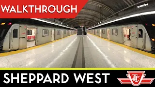 TTC Yonge-University Subway - Sheppard West (Downsview) Station Walkthrough