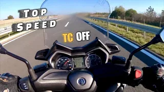 Yamaha Xmax 300 Top Speed with TC Off