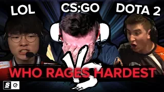 Dota 2 vs CS:GO vs LoL: Who Rages Hardest?