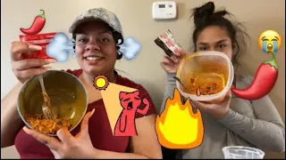 2x SPICY NUCLEAR Noodle challenge 🔥 (DO NOT TRY)