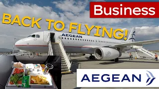 BACK TO FLYING! Aegean BUSINESS CLASS A320