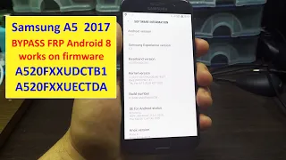 Bypass FRP Android 8/Samsung A5 (A520F UD)/January 2020/Обход FRP Samsung A5 UD Android 8