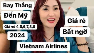 Hành trình bay thẳng đến Mỹ giá vé khứ hồi Vietnam Airlines#congáibàtô