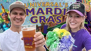 The BEST Of Universal Orlando’s Mardi Gras | Snacks, Drinks, Parade, & More At Universal Studios