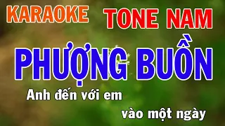 Phượng Buồn Karaoke Tone Nam Nhạc Sống - Phối Mới Dễ Hát - Nhật Nguyễn