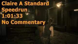 Resident Evil 2 Remake - Claire A Standard Speedrun 1:01:33 - No Commentary