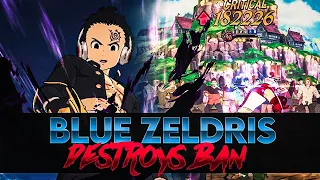 BLUE ZELDRIS DESTROYS PURGATORY BAN?!! ONE SHOT CRIT DEMON!  [SEVEN DEADLY SINS GRAND CROSS]