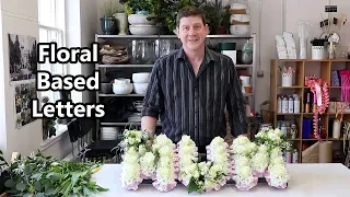 How To Make Floral Letters Featuring Roses Freesia And Tulips