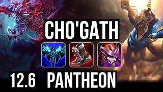 CHO'GATH vs PANTHEON (TOP) | 7/1/14, 1.9M mastery, 500+ games, Dominating | KR Master | 12.6