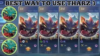 BEST WAY TO USE THARZ SKILL 3 NORTHERN VALE x LEOMORD | MAGIC CHESS LATEST STRATEGY | BEST COMMANDER