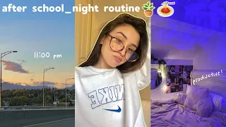 my productive after school night routine! *as a junior in high school*