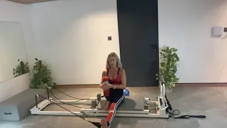 Pilates Reformer inner thigh and leg tracking 25min workout