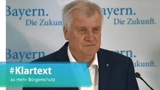 Horst Seehofer: Mehr Bürgerschutz!