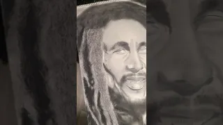 Artwork in progress, drawing dreadlocks #asmr #portraitdrawing