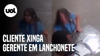 Mulher xinga gerente de lanchonete após briga com garçom em Anastácio (MS)