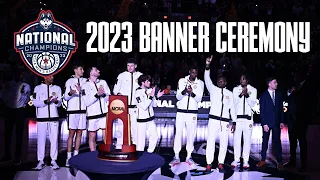 UConn Men's Basketball 2023 National Championship Banner Ceremony